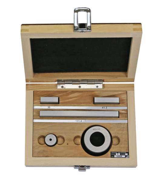 Parallelendmaß-Prüfsatz für Messschieber aus Spezialstahl gehärtet