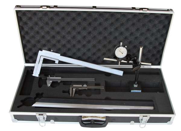 Bremsenprüfsatz 6-teilig, mit Bremstrommel-Messschieber 50 - 550 mm