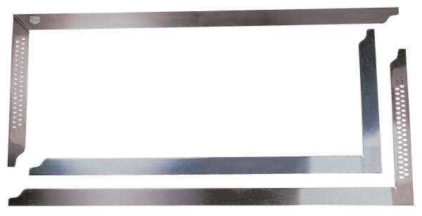 Zimmermannswinkel aus rostfreiem Stahl, 35 mm, punktgeschweißt,ohne Anreißlöcher