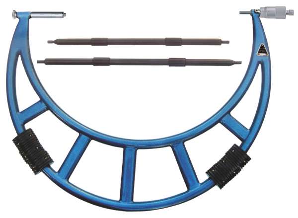 Bügelmessschraube / Mikrometer mit großem Messbereich, Spindelsteigung 1,0 mm