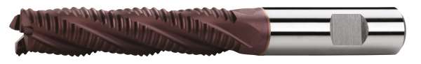 HSS-Co8 PROFI Schaftfräser DIN 844, Typ NR, TIALN-beschichtet, Lang