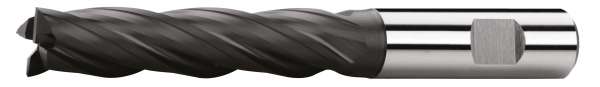 HSS-Co PM PROFI Schaftfräser DIN 844, Typ N, AlTin-beschichtet, Lang