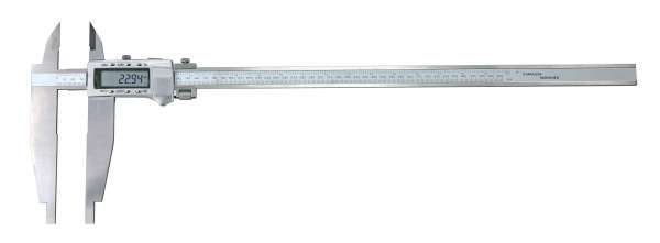 Digital-Werkstatt-Messschieber / Schieblehre mit Spitzen und Feineinstellung, PRESET-Funktion, ABS