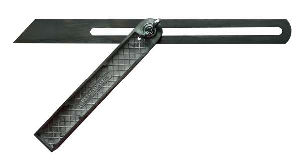 Schmiege mit Druckgußschenkel und Flügelschraube