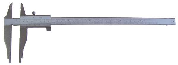 Werkstatt-Messschieber / Schieblehre mit Spitzen, leichte Ausführung