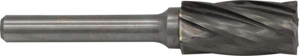 PROFILINE Hartmetall Frässtift mit ALU-Verzahnung Form B Zylinder mit Stirnverzahnung