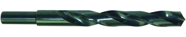 STANDARD DIN 338 Spiralbohrer, HSS, abgesetzter Schaft, schwarz, Kegelmantelanschliff 118
