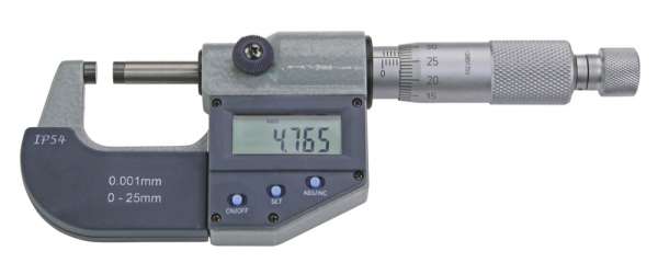 Digital-Bügelmessschraube, IP 54, ABS