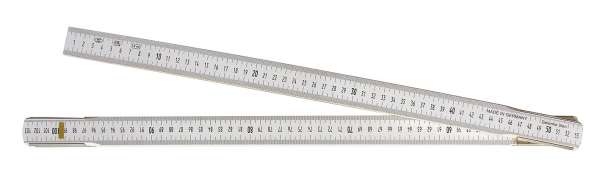 Spezial-Holz-Gliedermaßstäbe mm + cm Duplexteilung, eichfähig nach EG-Genauigkeitsklasse III, Längen