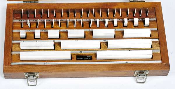 Endmasssatz aus Keramik Güte 1 - 32, 46 oder 47 Satz