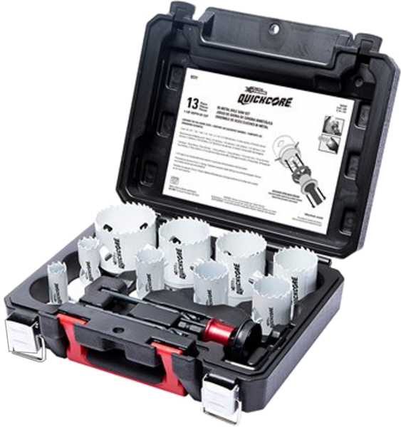 HSSE BIM42-Lochsägen, Schnellwechselsystem, schneller Auswurf, 13 tlg