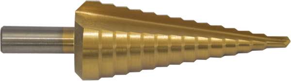 HSS-STANDARD -Stufenbohrer mit Kreuzanschliff, TIN-beschichtet