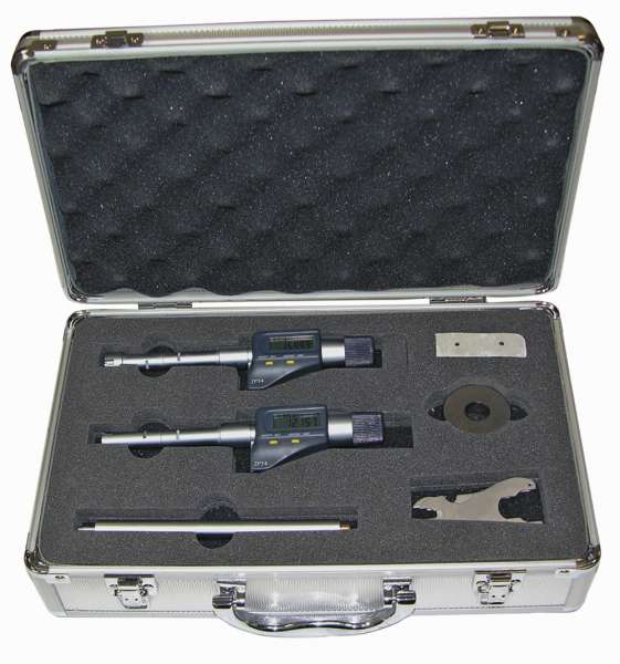 Digital-Dreipunkt-Innen-Messschraube/Mikrometer Satz mit Einstellring und Verlängerung