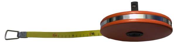 Glasfaserbandmaß,nach EG Genauigkeitsklasse II, in Kapsel, 10 - 30 m