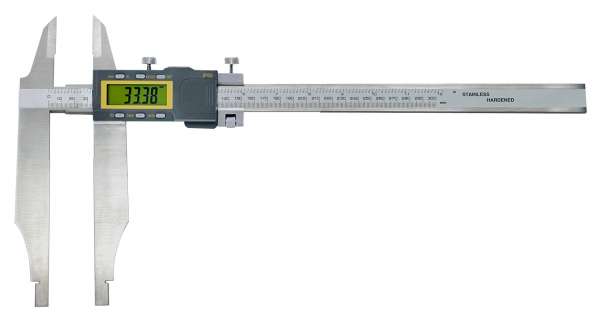 Digital-Werkstatt-Messschieber / Schieblehre mit Spitzen und induktivem Messsystem, IP 65, ABS