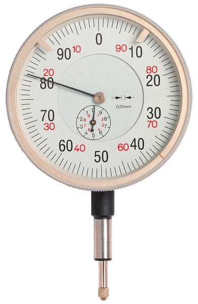 Gross-Messuhr DIN 878, ø 80 oder 100 mm, Ablesung 0,01 mm