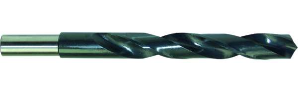 PROFI DIN 338N Spiralbohrer, HSS, profilgeschliffen, schwarz, Kreuzanschliff, mit abg. Schaft auf 13 