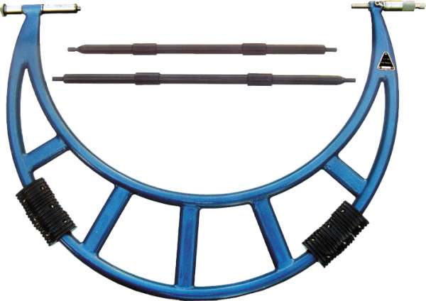 Bügelmessschraube / Mikrometer mit großem Messbereich, Spindelsteigung 0,5 mm