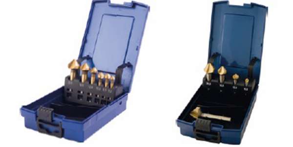 Satz HSS PROFI Kegelsenker 90° DIN 335, Form C, rechtsschneidend, blank,5-teilig