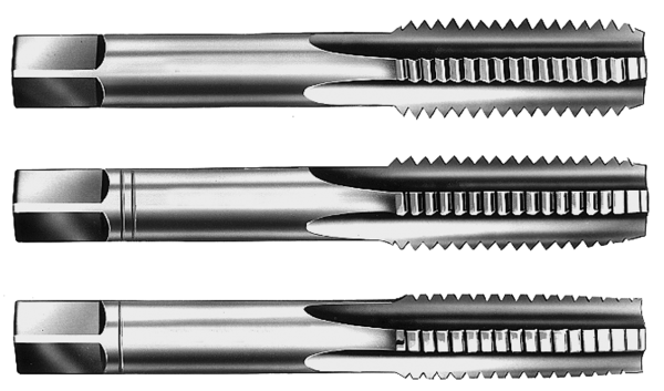 3-tlg. Handgewindebohrer - Satz HSSG, DIN 352, Vor- Mittel- Fertig- Schneider, M3 - M12