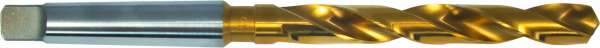 PROFI-DIN 345 Spiralbohrer, HSS, gefräst, TIN, Kegelmantelanschliff