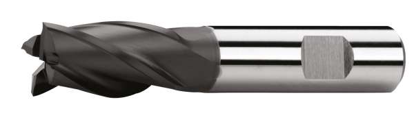 HSS-Co PM PROFI Schaftfräser DIN 844, Typ N, AlTin-beschichtet