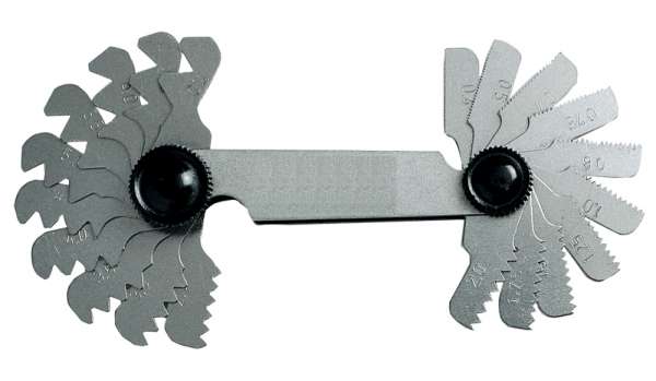 Gewindeschablonen für Zoll-Gewinde, 30 Blatt