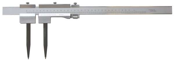 Stangen-Zirkel, Inox mattverchromt mit HM-Spitzen (300-1000 mm)