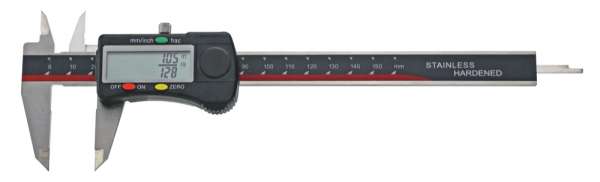 Digital-Messschieber / Schieblehre mit Bruchanzeige