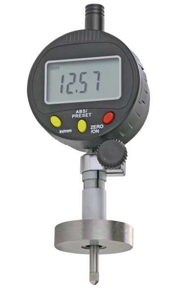 Digitale Messuhr mit Tiefenmessbrücke und Verlängerung, Messbereich 10 mm