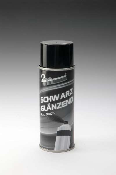 Schwarz-Glänzend RAL 9005, hochglänzender Qualitätslack, Untergründe aller Art, für innen und außen
