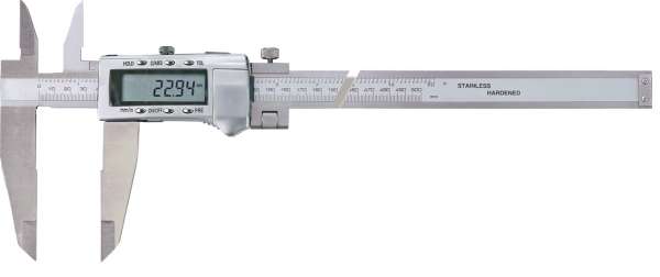 Digital-Werkstatt-Messschieber / Schieblehre mit Kreuzspitzen und Messerschnabel, PRESET-Funktion, A