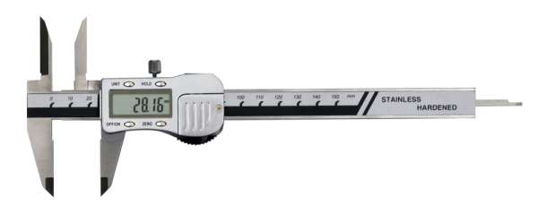 Digital-Messschieber / Schieblehre mit extra langen Messspitzen