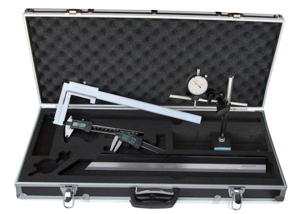 Bremsenprüfsatz 6-teilig, mit Bremstrommel-Messschieber 40 - 340 mm, ANALOG / DIGITAL