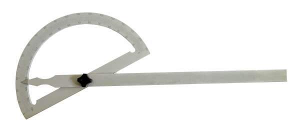 Gradmesser aus Stahl, mattverchromt, Längen: 120 - 1000 mm