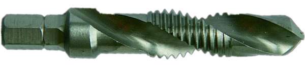 HSS- STANDARD-Kombi-Gewindebohrer- Bit mit 1/4“ 6-kant Schaft