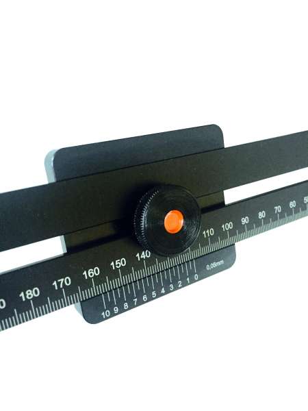 Streichmaß aus rostfreiem Stahl, verchromt (200-300mm)