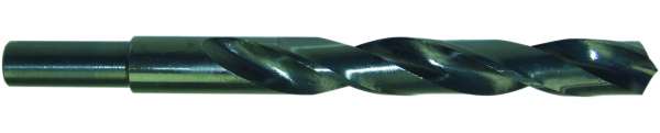 STANDARD DIN 338 Spiralbohrer, HSS, abgesetzter Schaft, schwarz, Kegelmantelanschliff 118