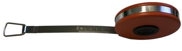 Stahlbandmaß, nichtrostend, nach EG Genauigkeitsklasse II, in Kapsel, 10 – 50 m