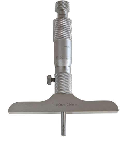 Tiefen-Messschrauben / Mikrometer mit gewölbter Messfläche