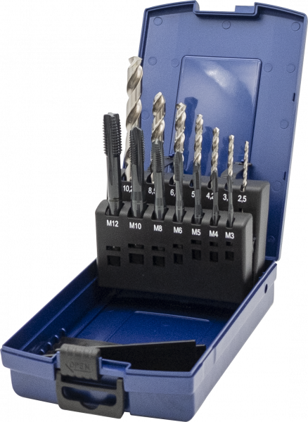 HSS-Co PROFILINE-VISION Maschinengewindebohrer DIN 371, Form, 14-teilig