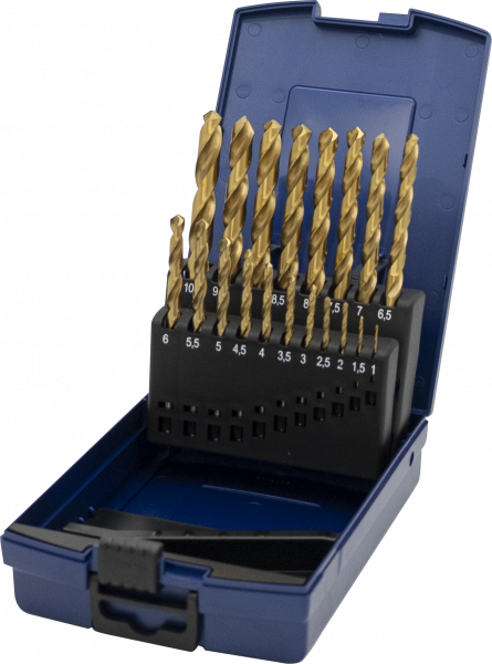 HSS-GK PROFILINE-ECOTEC Spiralbohrer DIN 338, Typ N, rechts, in Rose-Kunststoffkassette