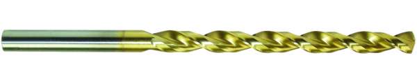 PROFI DIN 340 Spiralbohrer, HSS-Co5, profilgeschliffen, TIN, Kreuzanschliff