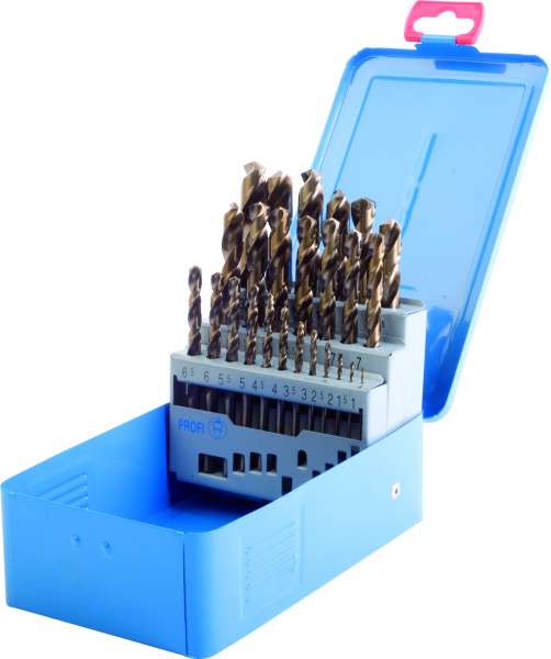 HSS-Co-STANDARD-Spiralbohrer DIN 338, Typ N, rechts,cobaltlegiert, in gold-finish