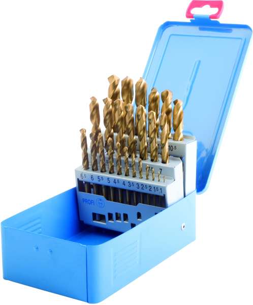 HSS-GK-STANDARD-Spiralbohrer DIN 338, Typ N, rechts, TIN-beschichtet