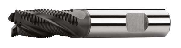 HSS-Co PM PROFI Schaftfräser DIN 844, Typ HR, AlTin-beschichtet